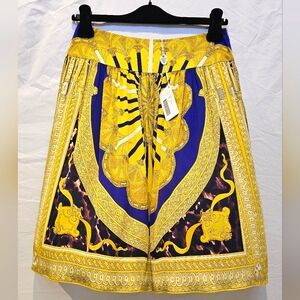 Emilio Pucci Blue and Yellow Midi Skirt
